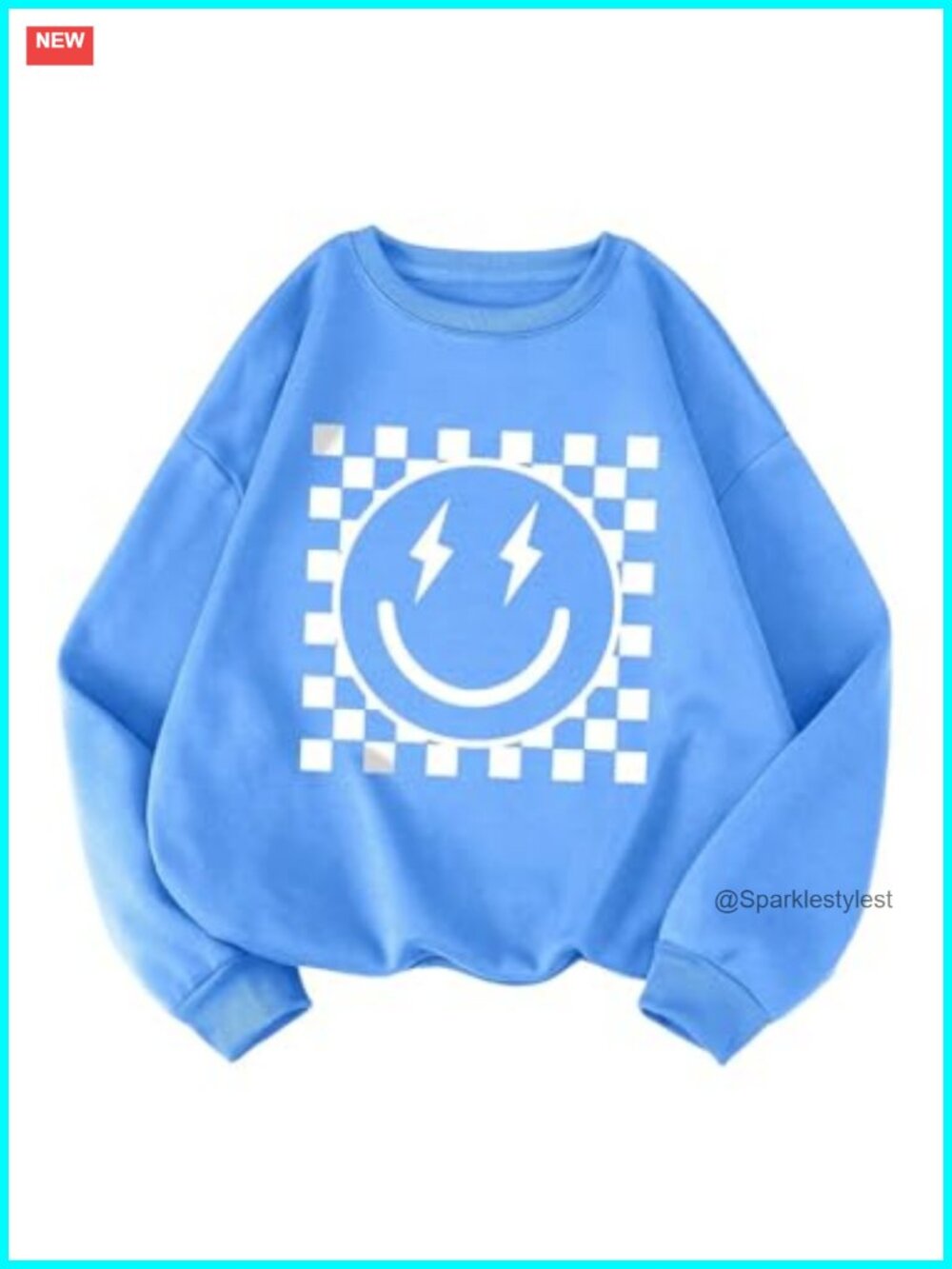 Plus Size Crewneck Graphic Sweatshirt Loose Long Sleeve Pullover Casual
